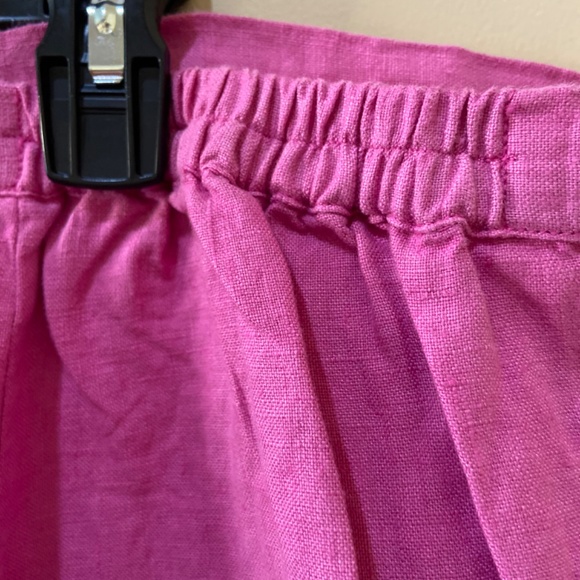100% Linen Size 26W PINK (Barbie) pants: Uniform by John Paul Richard - Picture 3 of 10